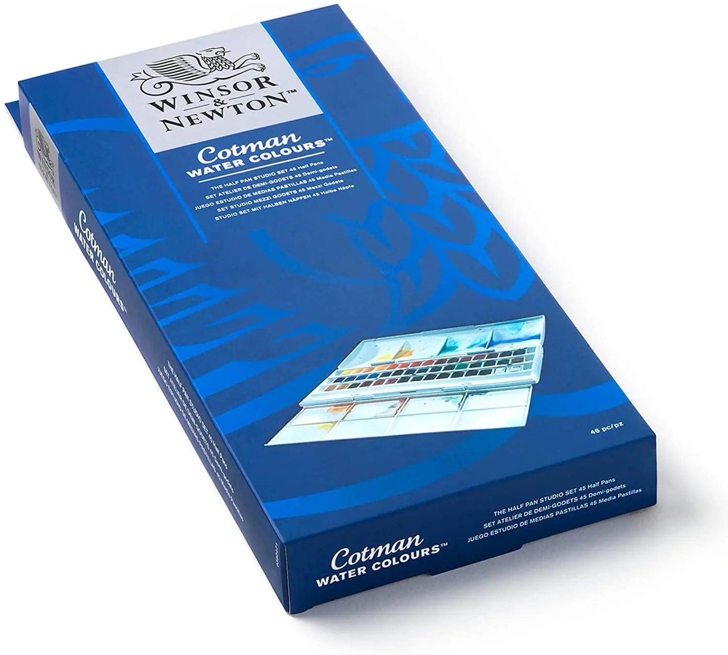 Winsor Newton Cotman Watercolor Studio Set Of 45 Half Pans