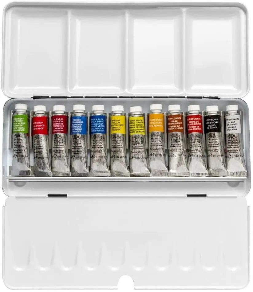 Winsor Newton Watercolor Light Weight Metal Box Of 12 Color