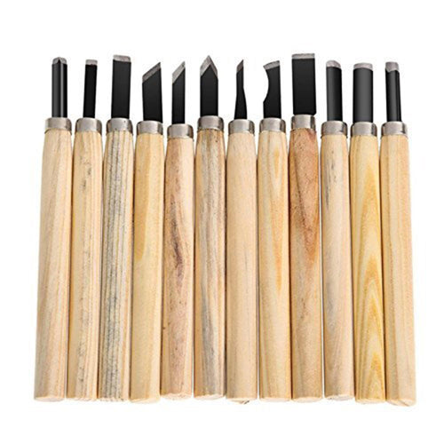 Wooden Carving Set of 12