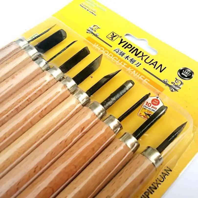 Yipinxuan Wood Cutting Knife Tools 10Pcs/pack