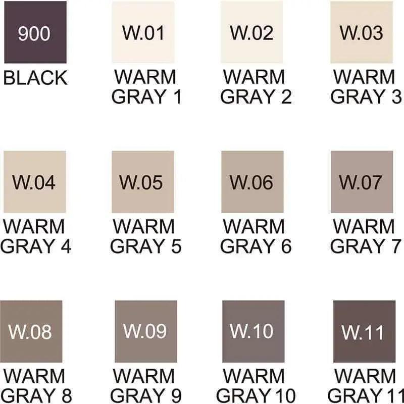 ZIG Kurecolor KC-3000N/12B9 Warm Gray Colours