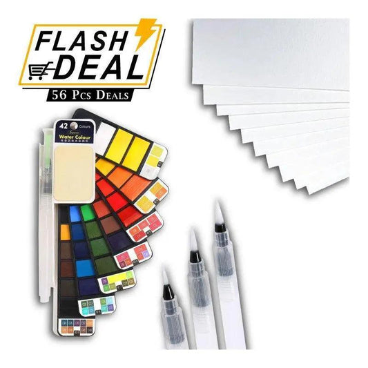 56 Pieces Watercolor Deal