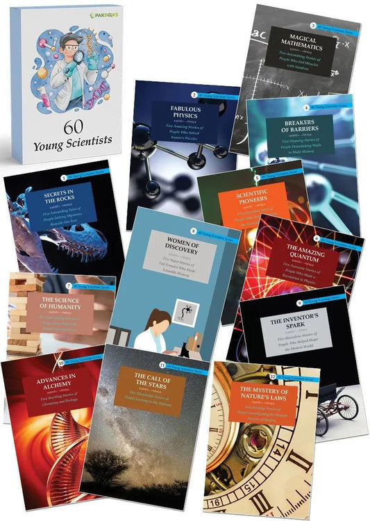 60 Young Scientists Series (12 Books Box Set) (Story Books)