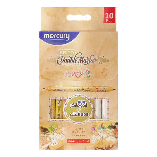 Mercury Brito Double Marker 10 Pcs black