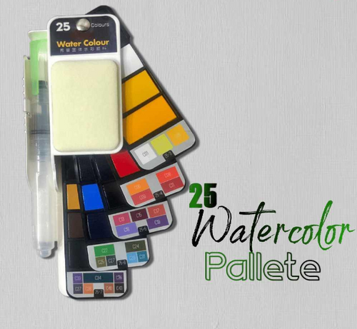 Rotatable Watercolor Palette Pack Of 25