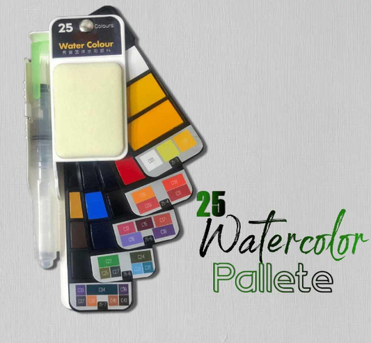 Rotatable Watercolor Palette Pack Of 25
