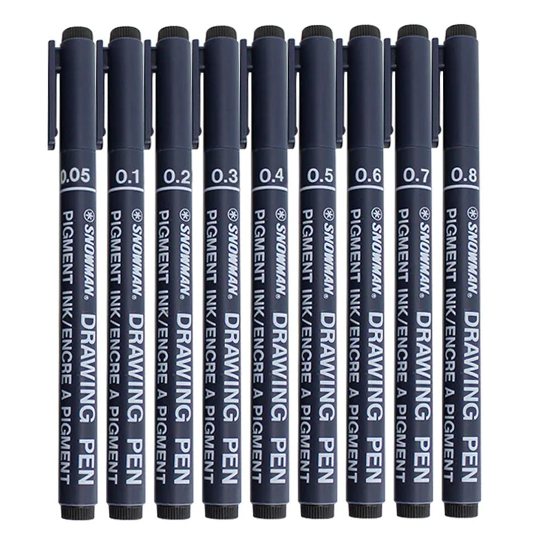Snowman Drawing Pen Single Piece