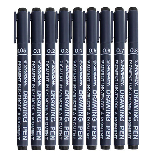 Snowman Drawing Pen Single Piece