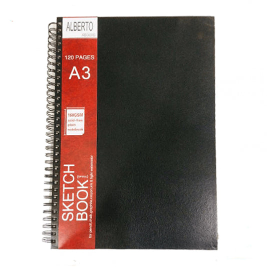 Alberto A3 Spiral Sketchbook 160gsm For Artist