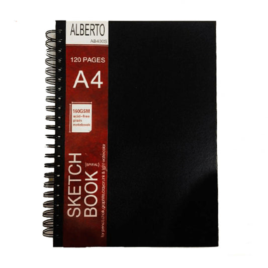 Alberto A4 Spiral Sketchbook 160gsm For Artist