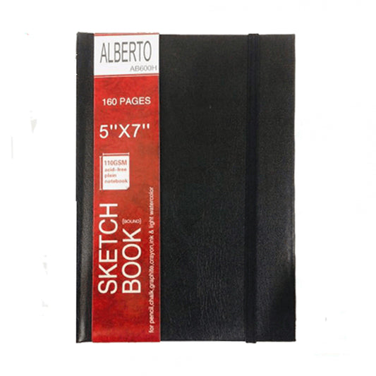 Alberto A6 Size 5"x7" Sketchbook 160gsm For Artist