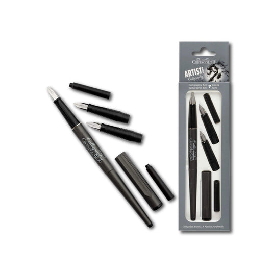 Artist Studio Calligraphy Set, 7 pieces, pen holder, 3 strengths