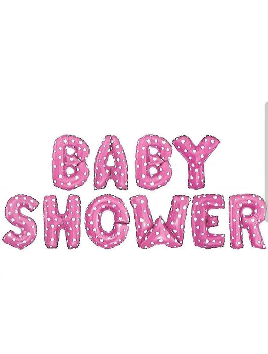 Baby Shower Foil Balloons Pink