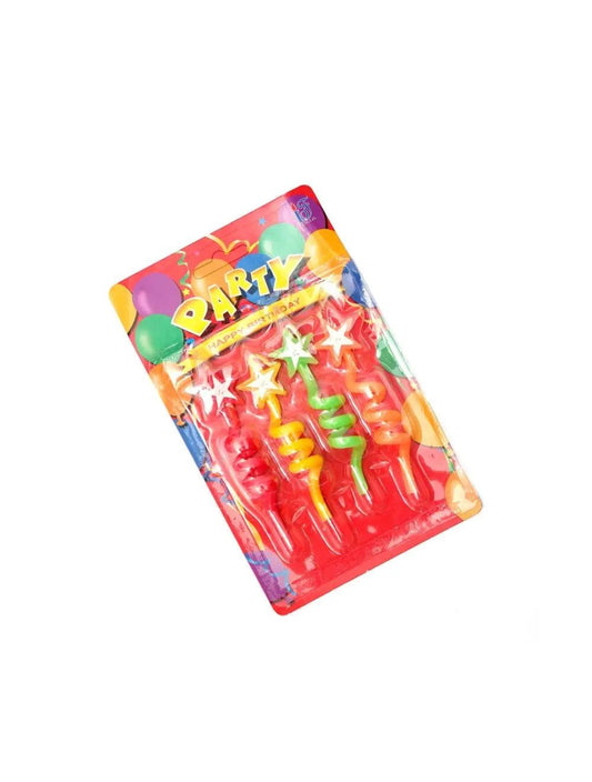 Birthday Curley Candle Stars