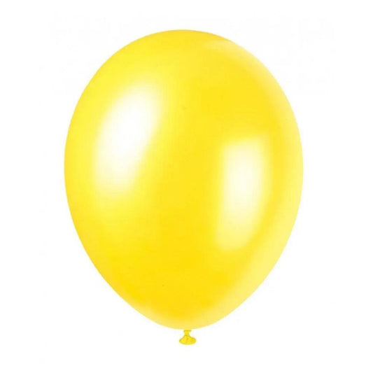 Birthday Parties Simple Balloon Yellow - 100 Pcs (B-12)