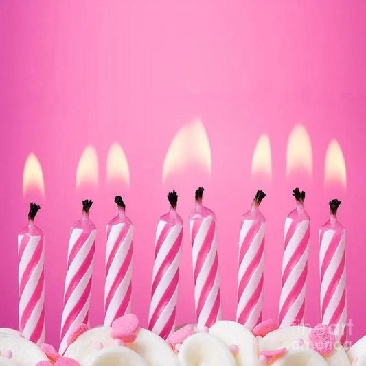 Cake Decoration Candles – Pink / Blue 10 Pcs