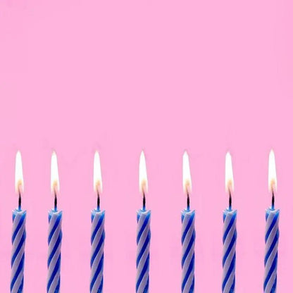 Cake Decoration Candles – Pink / Blue 10 Pcs