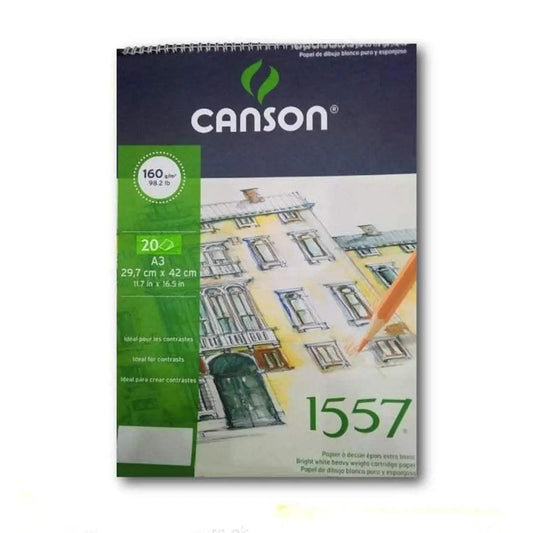 Canson 1557 Sketch & Drawing Pad A3 160gsm