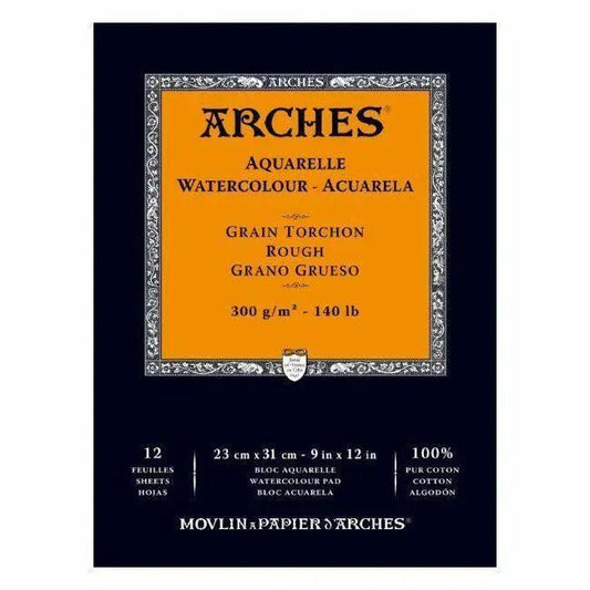 Canson Arches Spiral Pad Rough Grain 300gsm 12 Sheet