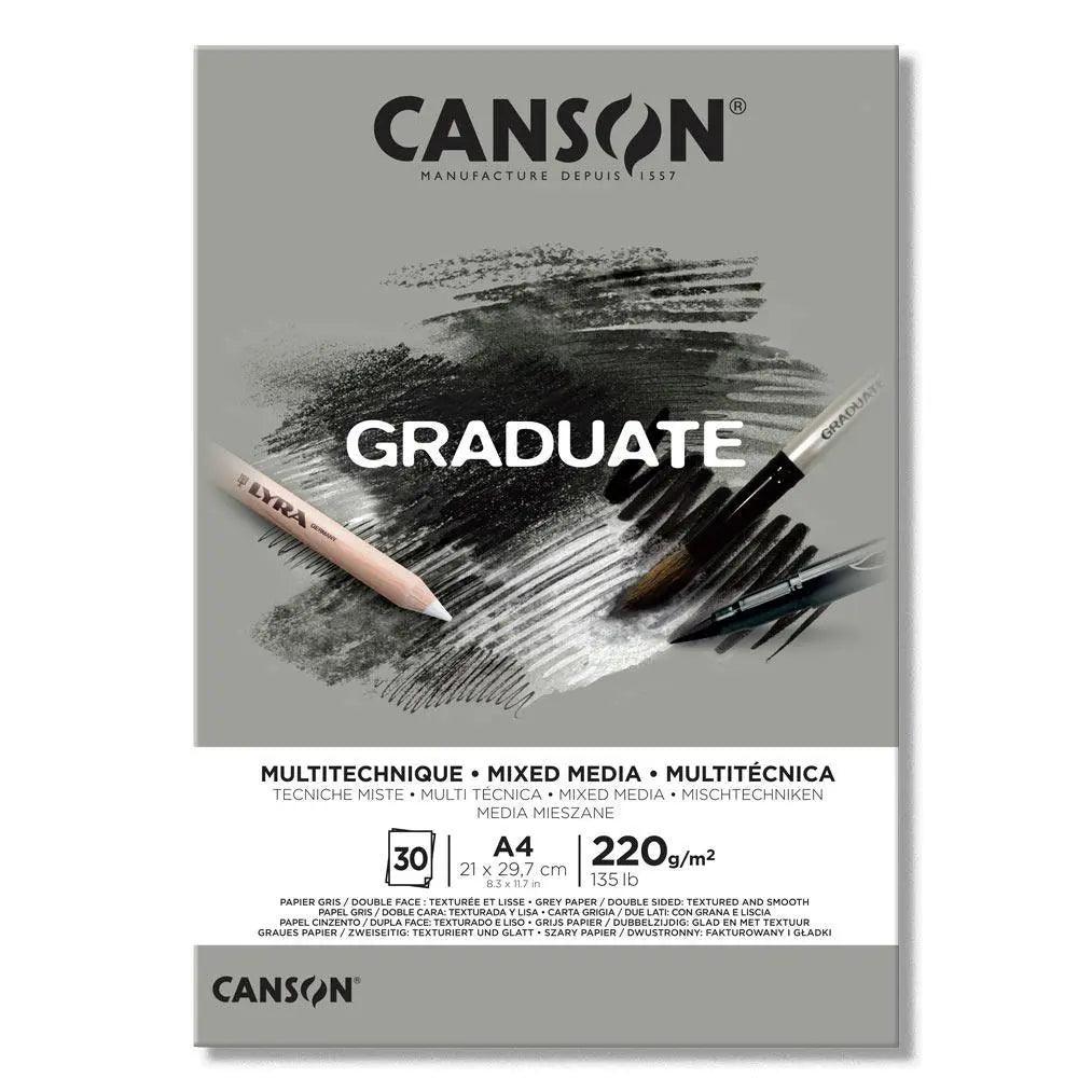 Canson Graduate Mixed Media Grey 220gsm
