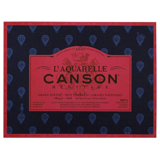 Canson Heritage Watercolor Rough Pad 300gsm 12 Sheets