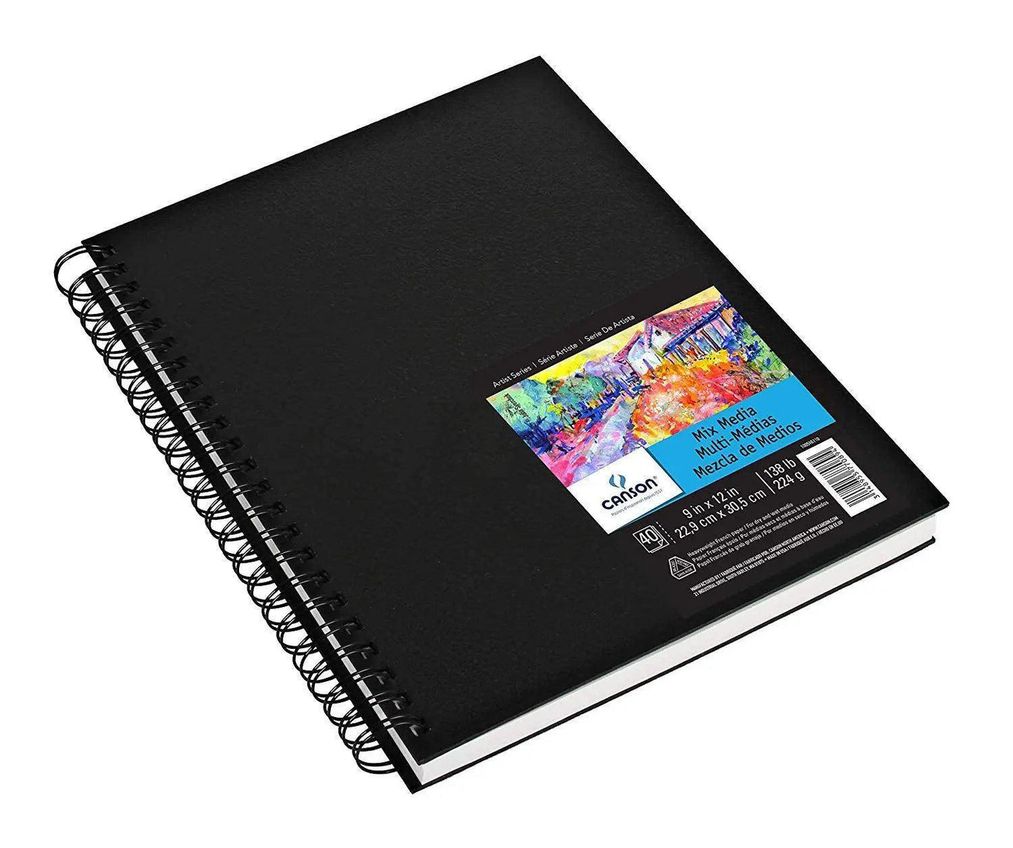 Canson Mix Media Art Book 40 Sheets - 224Gsm