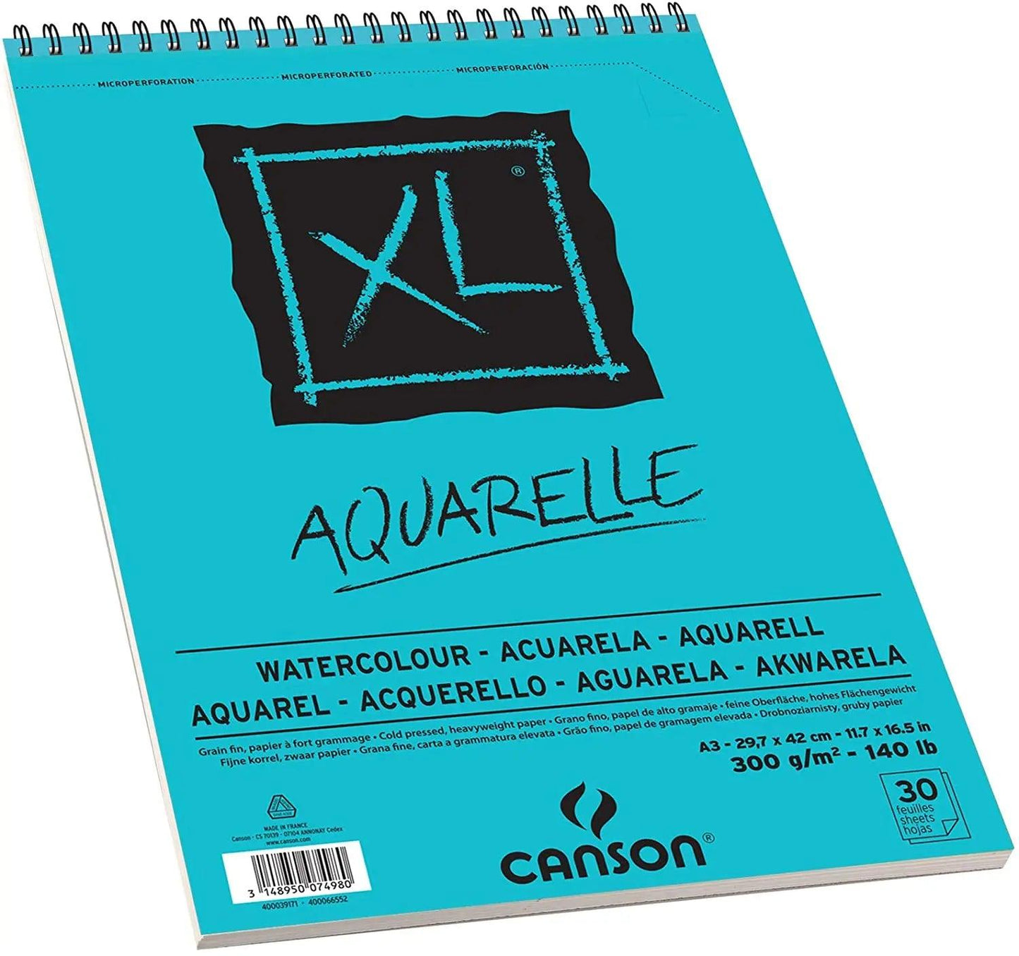 Canson XL Aquarelle Watercolor Pad Spiral