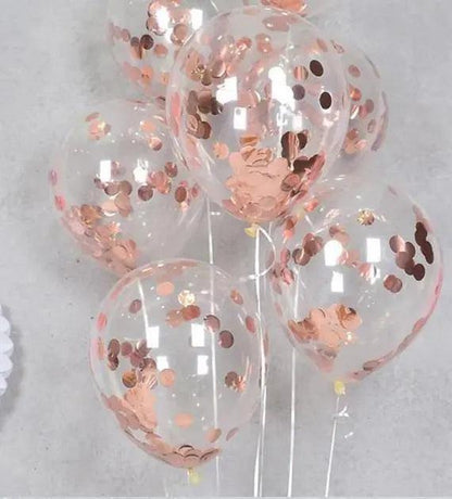 Confetti Balloons 12″ Inch- Single color 5 pcs
