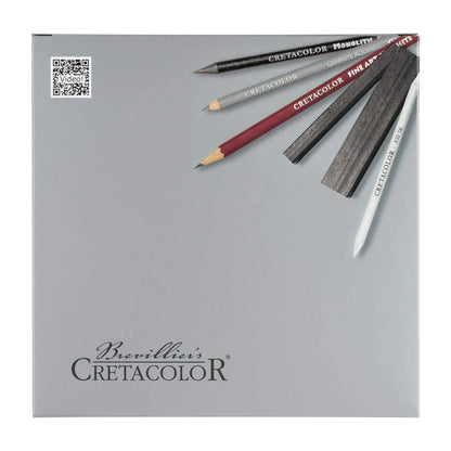 Cretacolor Silver Box Graphite and Drawing Set 17 Pcs