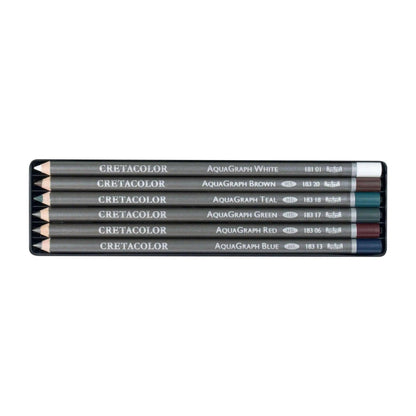 Cretacolor Watercolor Graphite Pencils Set Of 6 Pcs