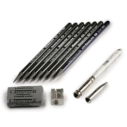 Cretacolor Woodless Graphite Pencils Set Of 11 Pcs