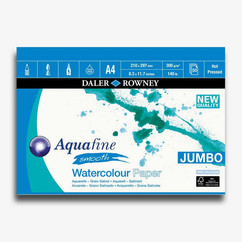 Daler Rowney Aquafine Smooth Watercolor Pad 300Gsm