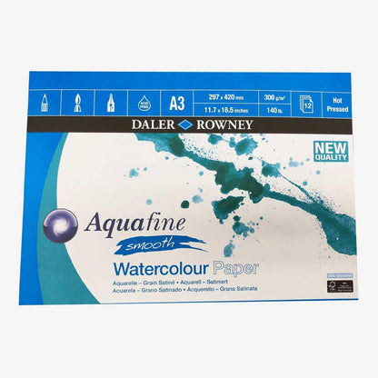 Daler Rowney Aquafine Smooth Watercolor Pad 300Gsm