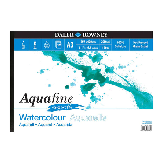 Daler Rowney Aquafine Smooth Watercolour Paper A3