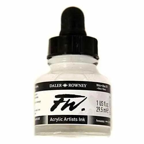 Daler Rowney FW Acrylic Artist Ink – White 30ML
