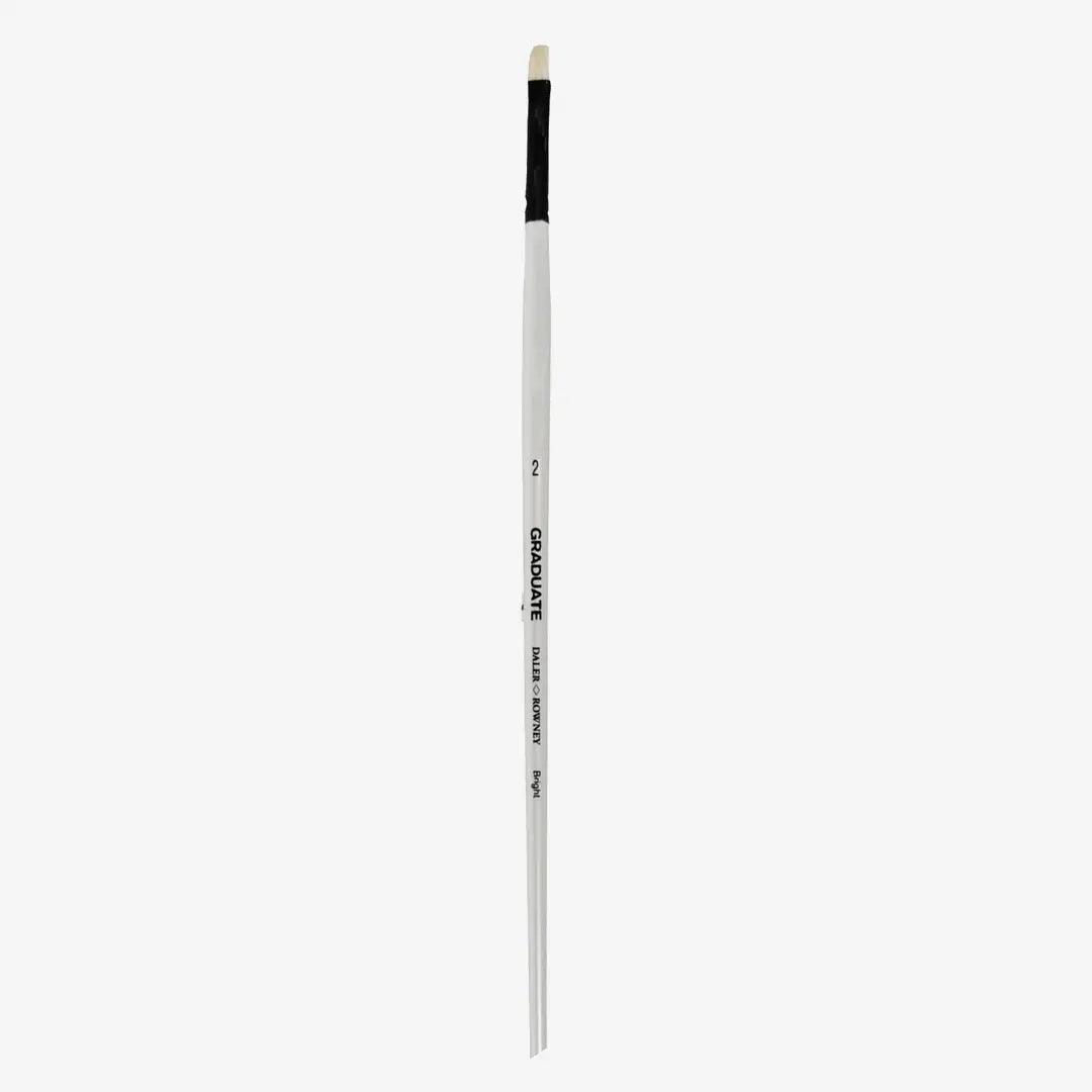 Daler Rowney Graduate Long Handle Bristle Bright Brushes