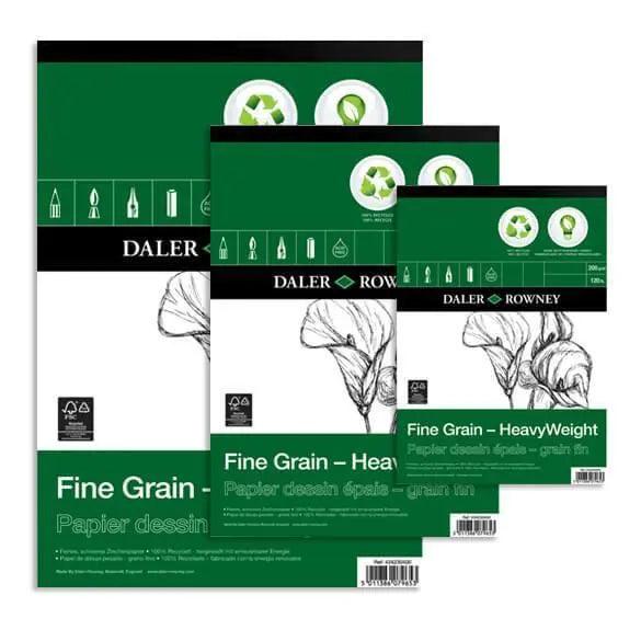 Daler Rowney Heavy Weight Fine Grain Paper Pads – 30 Sheets 200 Gsm Paper