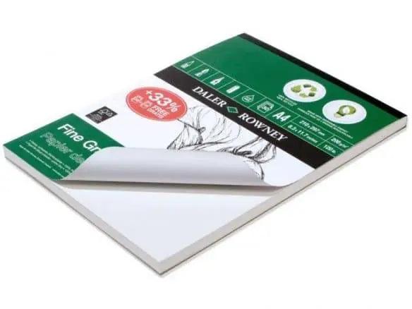 Daler Rowney Heavy Weight Fine Grain Paper Pads – 30 Sheets 200 Gsm Paper