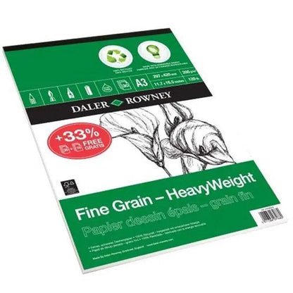 Daler Rowney Heavy Weight Fine Grain Paper Pads – 30 Sheets 200 Gsm Paper