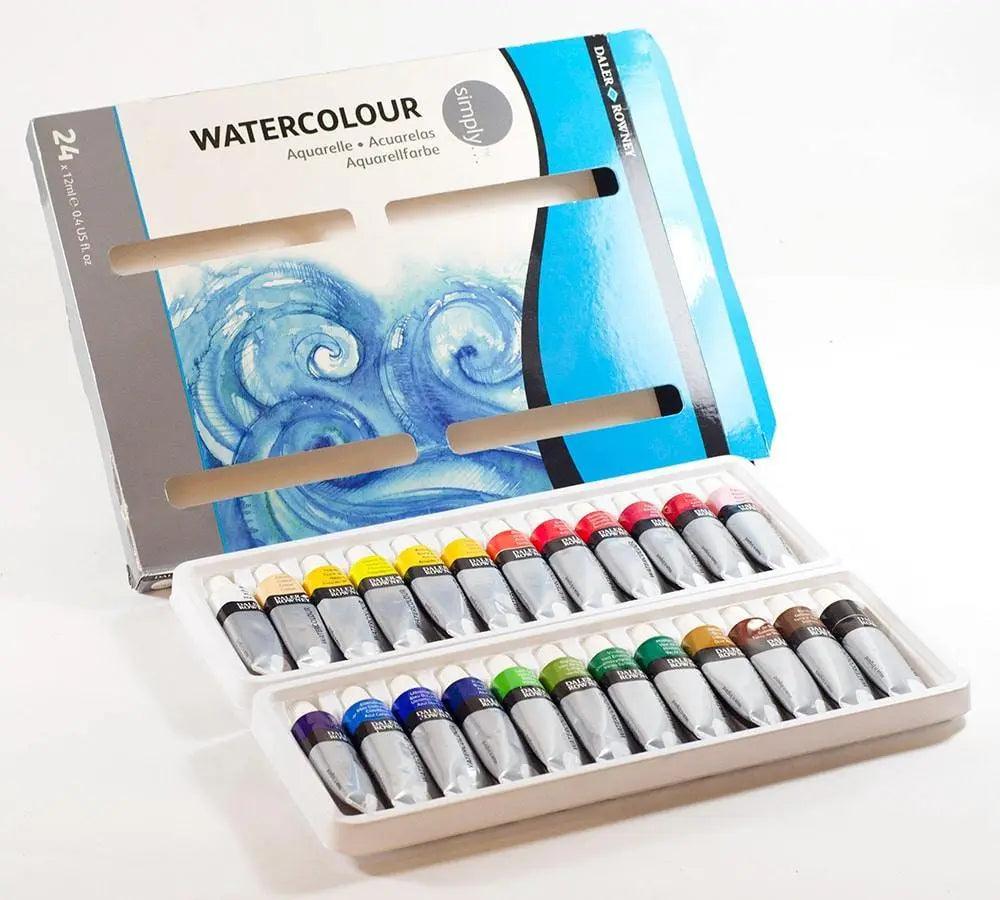 Daler Rowney Simply Transparent Watercolor Tubes Set