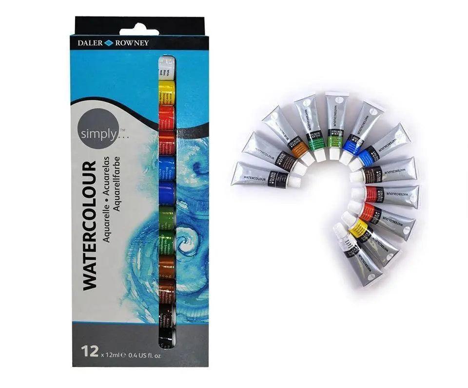 Daler Rowney Simply Transparent Watercolor Tubes Set