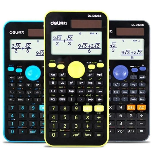 Deli Scientific Calculator 12 Digit, 252 Function (Vivid) (D82ES)
