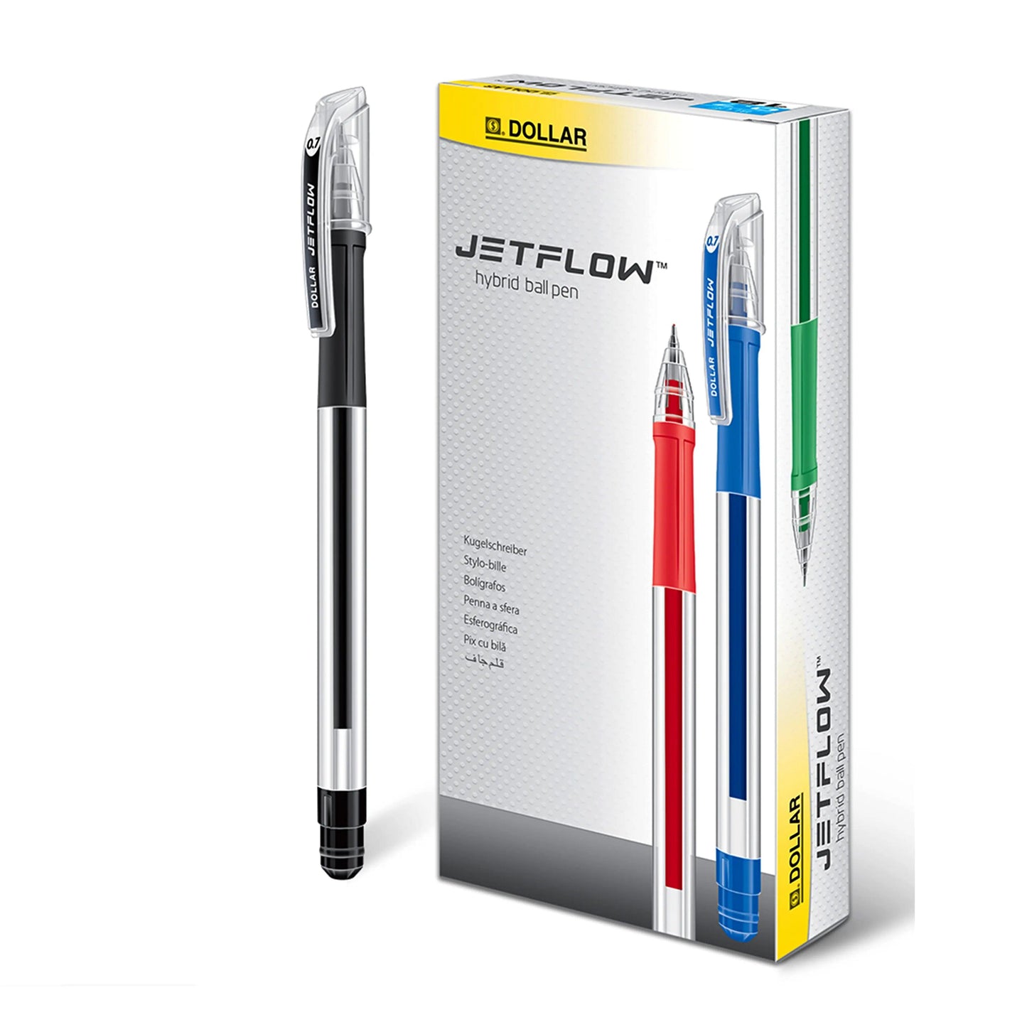 Dollar Ball Pen Jetflow - Black (pack of 12)