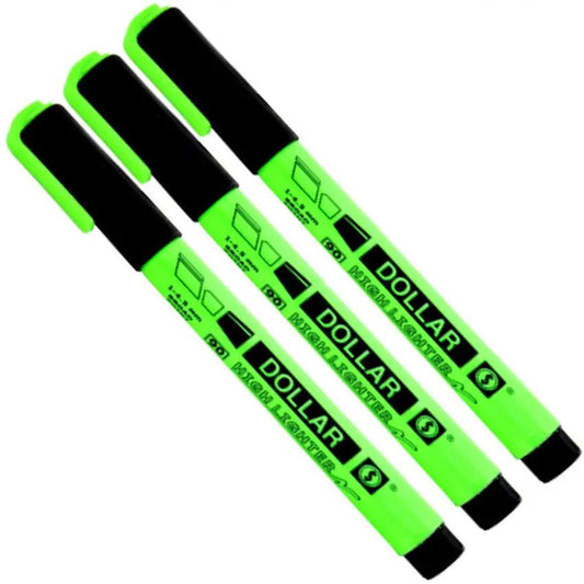 Dollar Highlighter Green (pack of 12)
