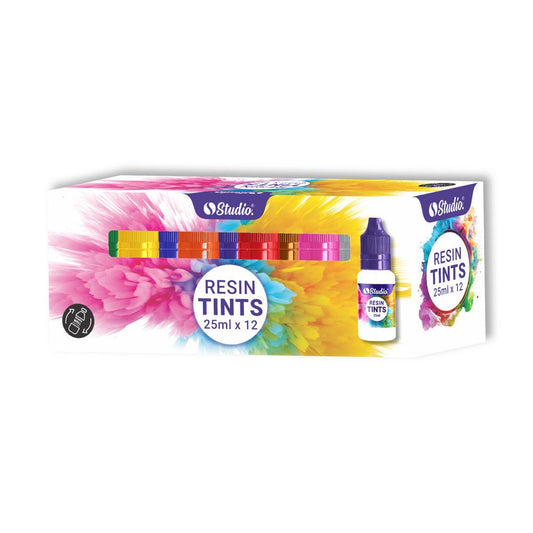 Epoxy Art Resin Tints Pigments Colors - Water Based Pigments Pack Of (12Pcs)