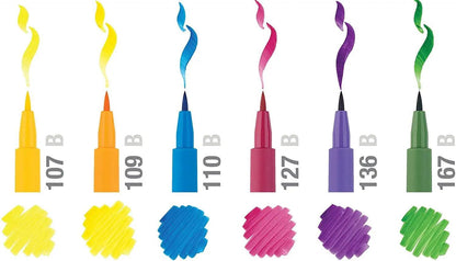 Faber-Castel PITT Artist Brush Pens Pack Of 6
