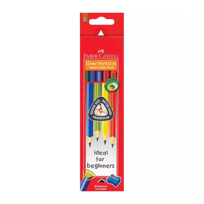 Faber Castell 12 Junior Triangular Smooth Graphite Pencil