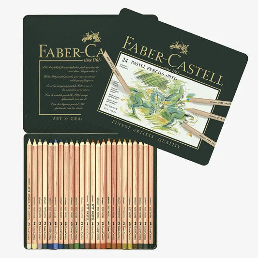 Faber Castell Pitt Pastel Pencils Tin of 24