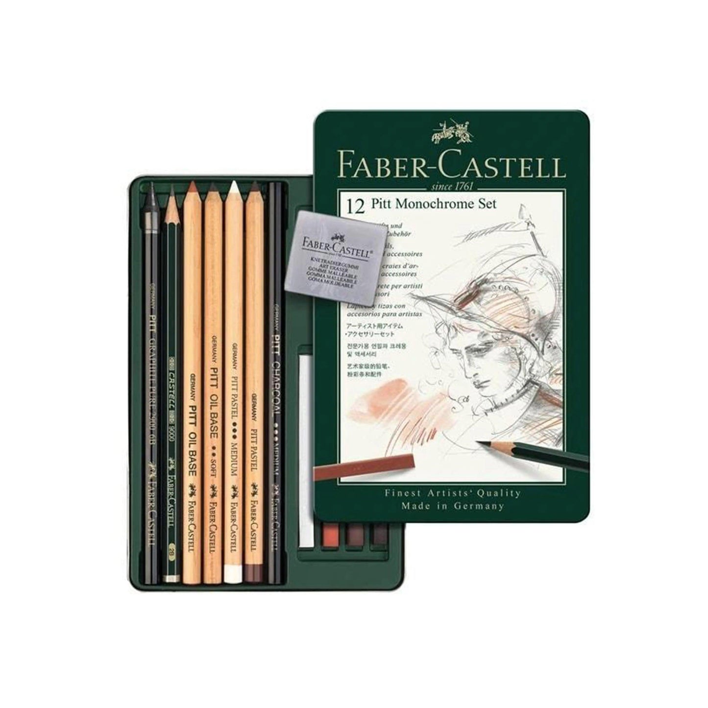 Faber Castell Pitt® Monochrome Set - Tin of 12