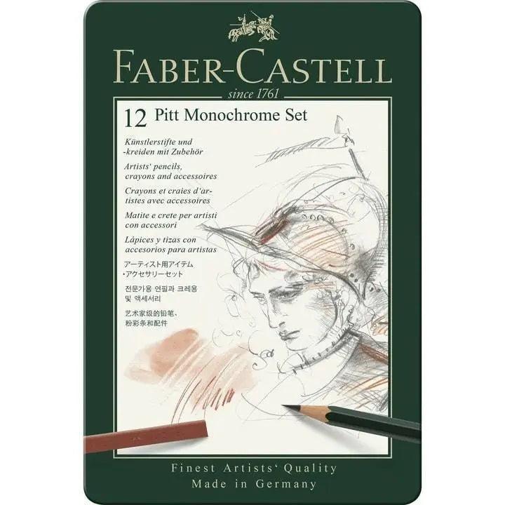 Faber Castell Pitt® Monochrome Set - Tin of 12